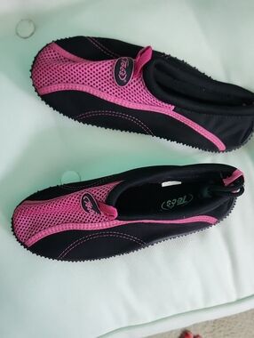 Pink and Black Kidss Water Shoes